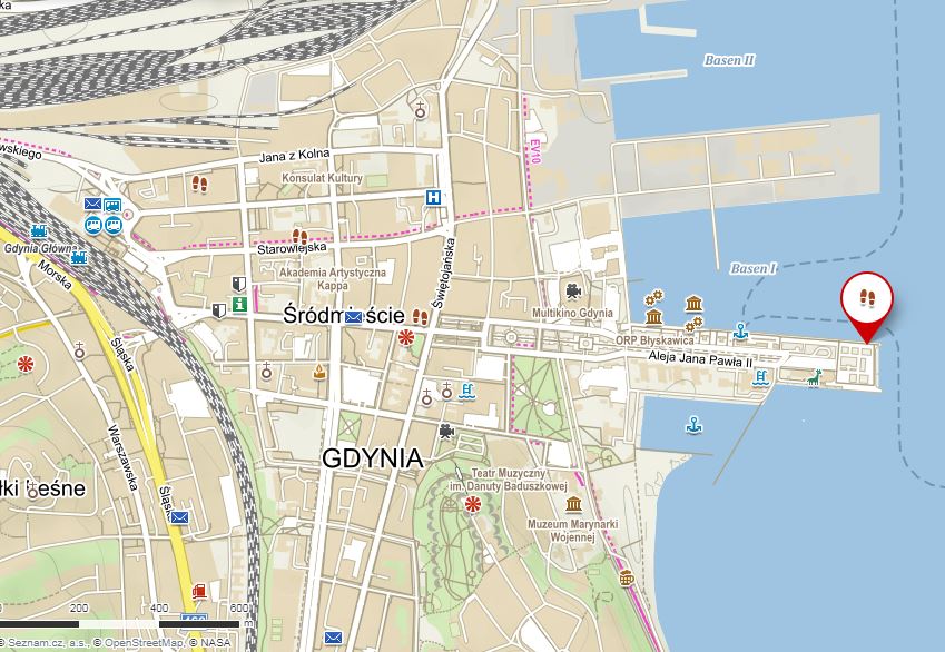 Mapa Gdyně - Aleja Statków Pasażerskich, Gdynia