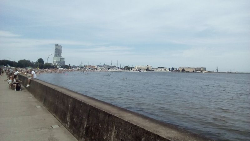 Bulwar Nadmorski a Jižní molo, Gdyně (Gdynia), Polsko