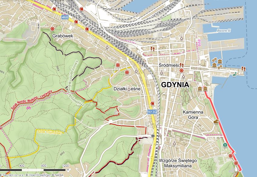 Mapy Gdyně, Bulwar Nadmorski